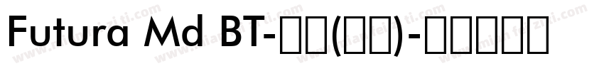 Futura Md BT-粗体(西方)字体转换
